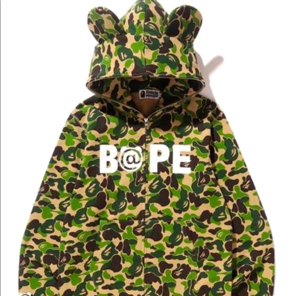 Bape x Bearbrick ABC Camo Hoodie - Picture 1 of 9